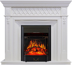 Royal Flame Alexandria очаг Majestic FX Black белый дуб